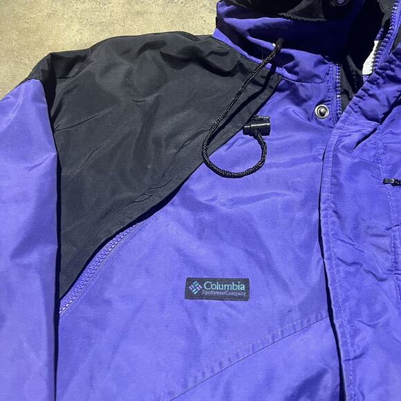 Vintage 90s Columbia Purple Boxy Winter Jacket USA - Picture 2 of 4